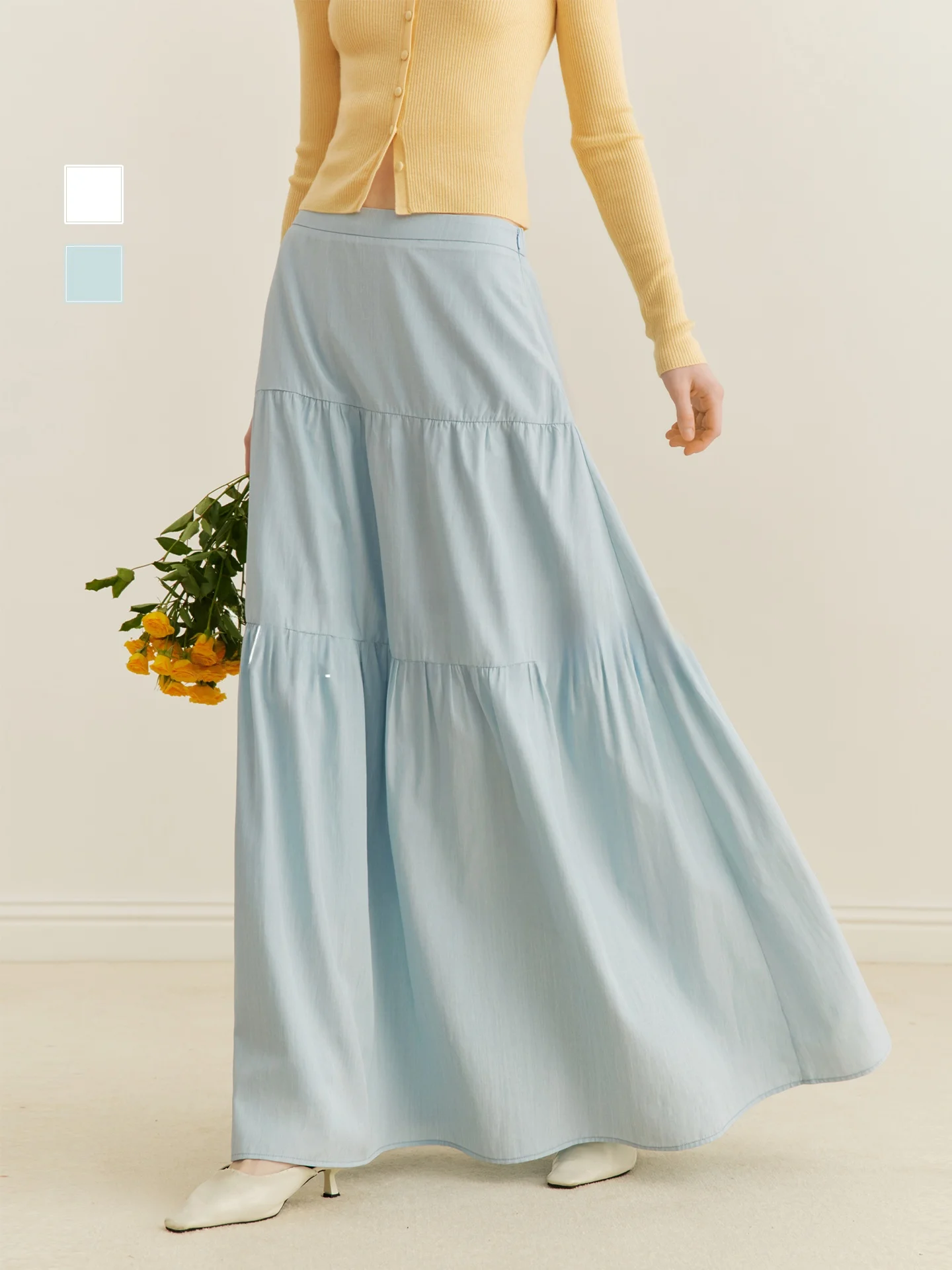 

Оригинальная женская юбка А-силуэта с высокой талией, весна 2026, новая коллекция, французский стиль, повседневная, для путешествий и свиданий