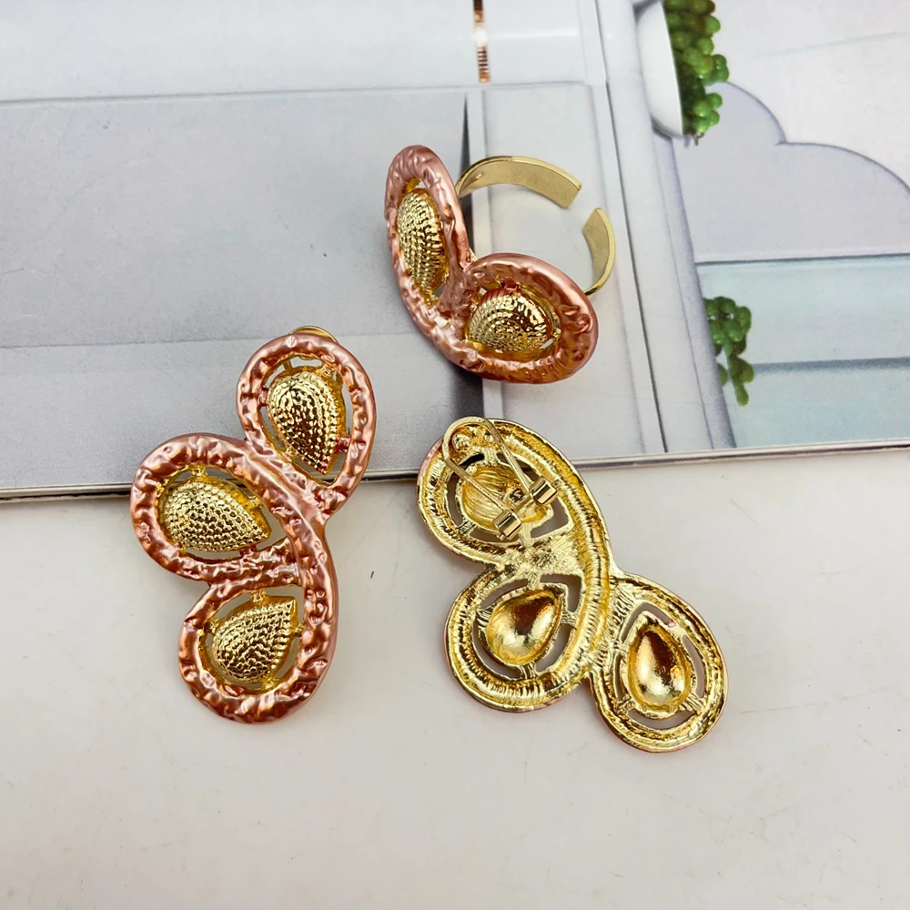 Latest Brazilian Exquisite Handmade Beautiful Necklace Wedding Party Accessories Fashion Women Jewelry Set FHK23569