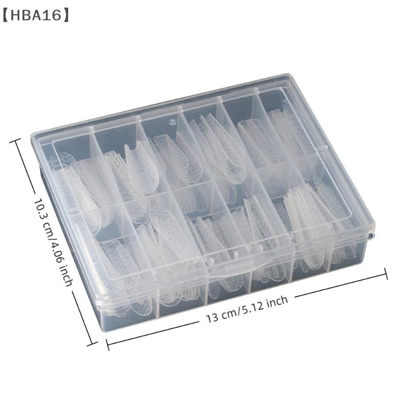 [[HBA16] تمديد رسومات أظافر صناعية نصائح شفافة وهمية إصبع هلام البولندية قالب منحوتة غطاء كامل اضغط على صالون الأظافر مانيكير