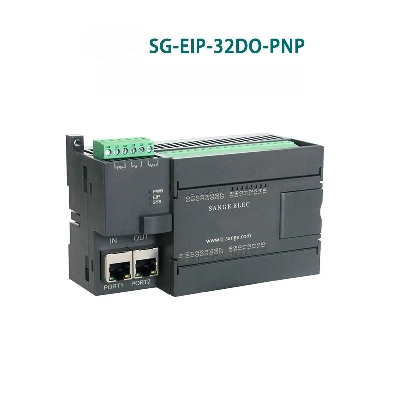 EtherNet/IP Integrated Remote IO Module Digital Relay PLC RJ45 16 32 Compatible with Omron Schneider
