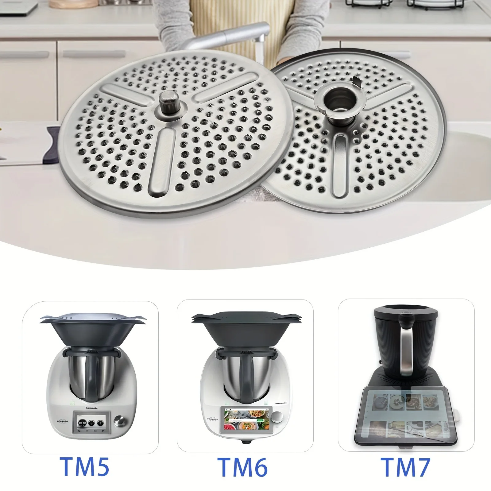 Klingenabdeckung Schäler für TM7 Edelstahl-Schäler für Thermomix TM6 TM5 - Effizienter Gemüse- und Kartoffelschäler