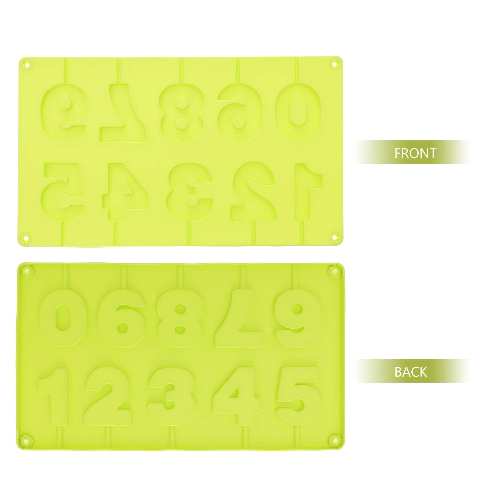 

Number Molds Baking Dessert Decorating Tool Cake Decorate Chocolate Brown