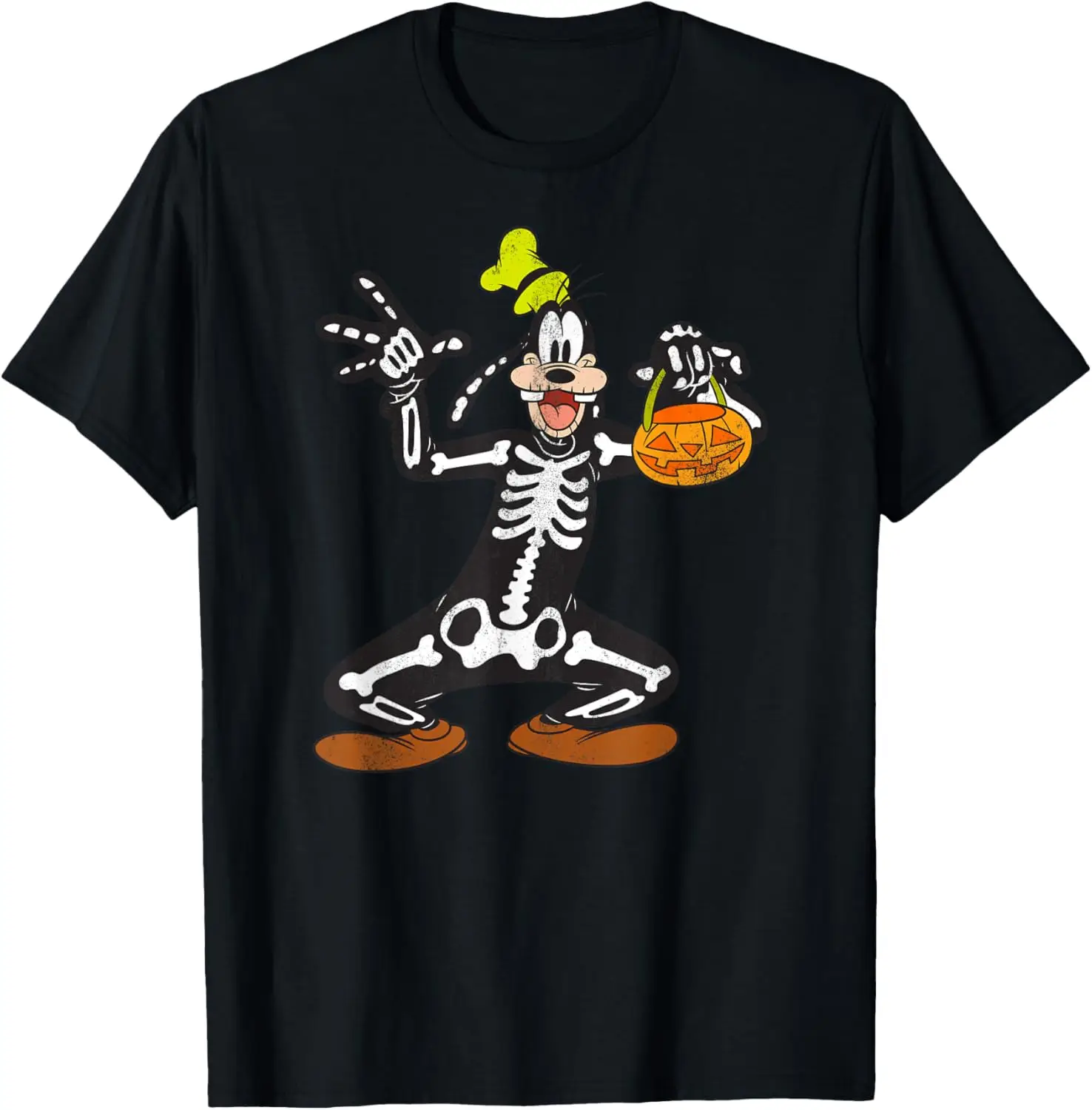 Goofy Skeleton Halloween T-Shirt