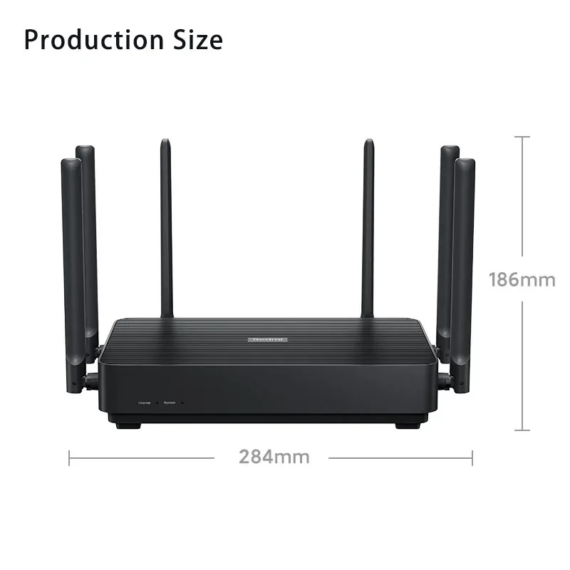 Xiaomi Redmi AX6S Wifi Router High Speed Mesh 256M Storage 2.4G 5.0GHz Dual-Band With 6 High Gain Antennas