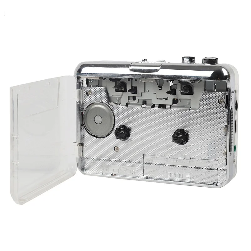 Y45A-TON010B Portable Tape Recorder Cassette Player Transparent USB Tape Recorder To MP3 Music Player Capture To MP3 Format