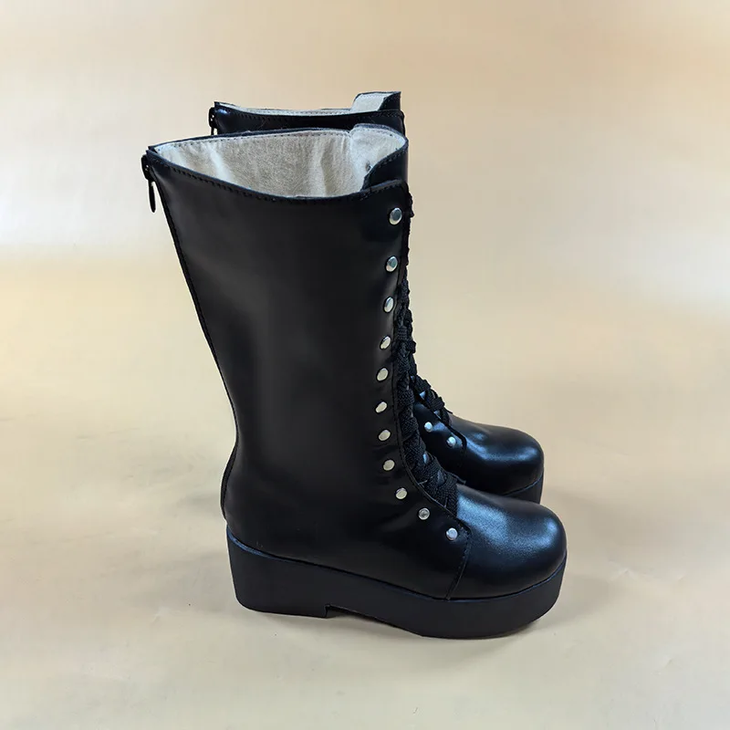 ร้านยูคอสเพลย์ รองเท้าหนังสังเคราะห์สำหรับเด็กผู้ชายและเด็กผู้หญิง แต่งตัวเป็นปีศาจน้อยในวันฮาโลวีน