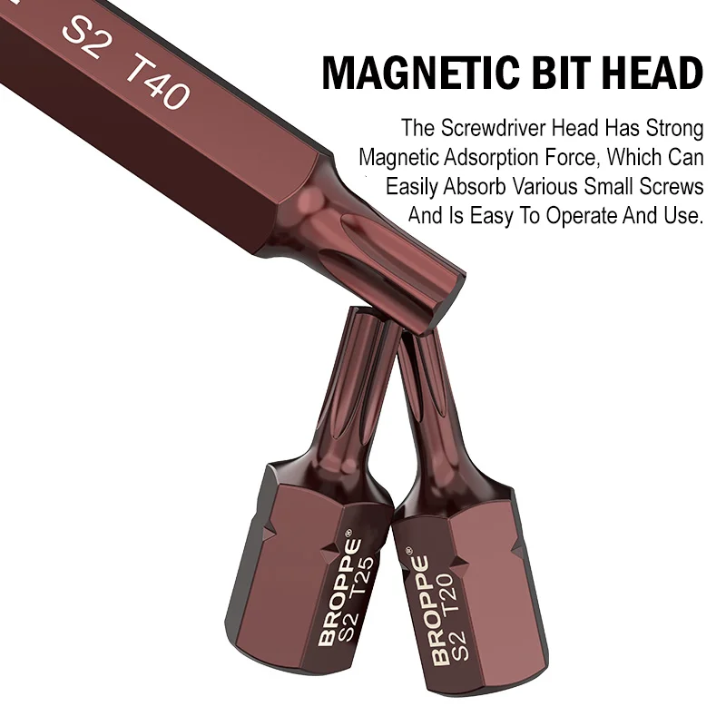 T20/25/30/40/45/50/55 10mm Shank Magnetic Hex Torx Screwdriver Bit S2 Steel Wind Cannon Electric Wrench Driver Tools - view 4