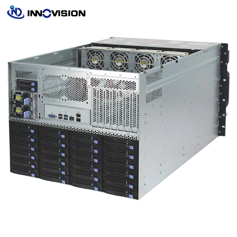 High Dense Rack mount 8U 72bay Top-Loaded  Storage Server Chassis 72HDD Trays Hotswap Case