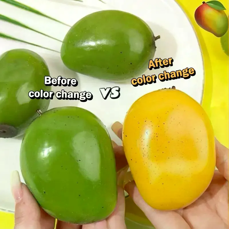 

Креативная имитационная игрушка-антистресс в форме манго, меняющая цвет при давлении, с жидкостью, меняющей форму и цвет при изменении температуры, подарок