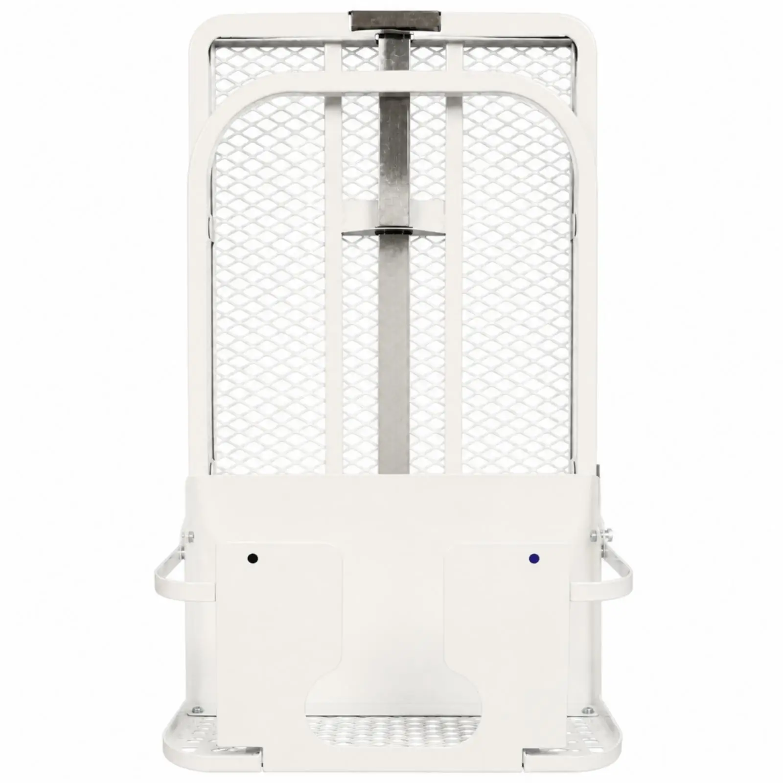 Fold Away Wall Ironing Board with Storage Basket Perforated Metal Surface Padded Cover for Space Saving Laundry Ironing Station