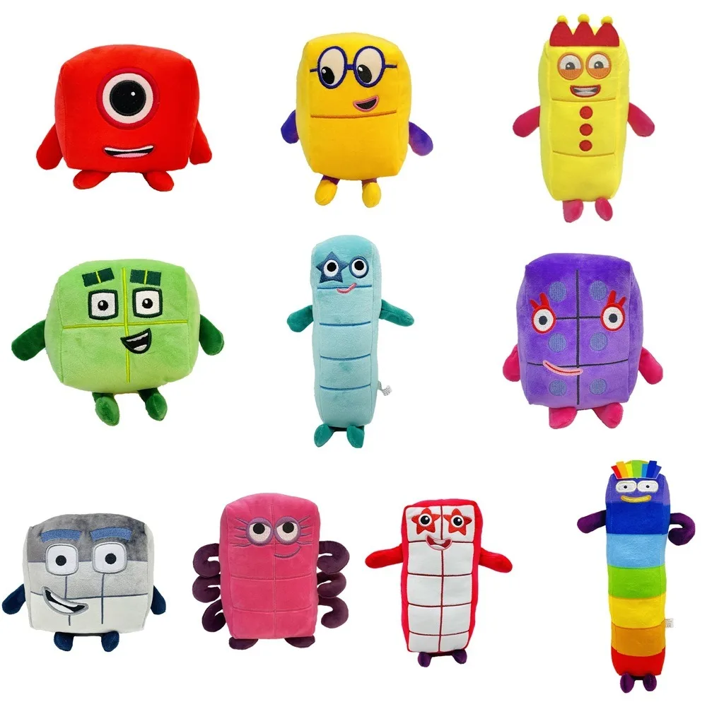 

Kawaii Number Figures Cute Plush Dolls Toys Anime Action Figures Stuffed Toys Ideal Gift for Kids & Cartoon Fans