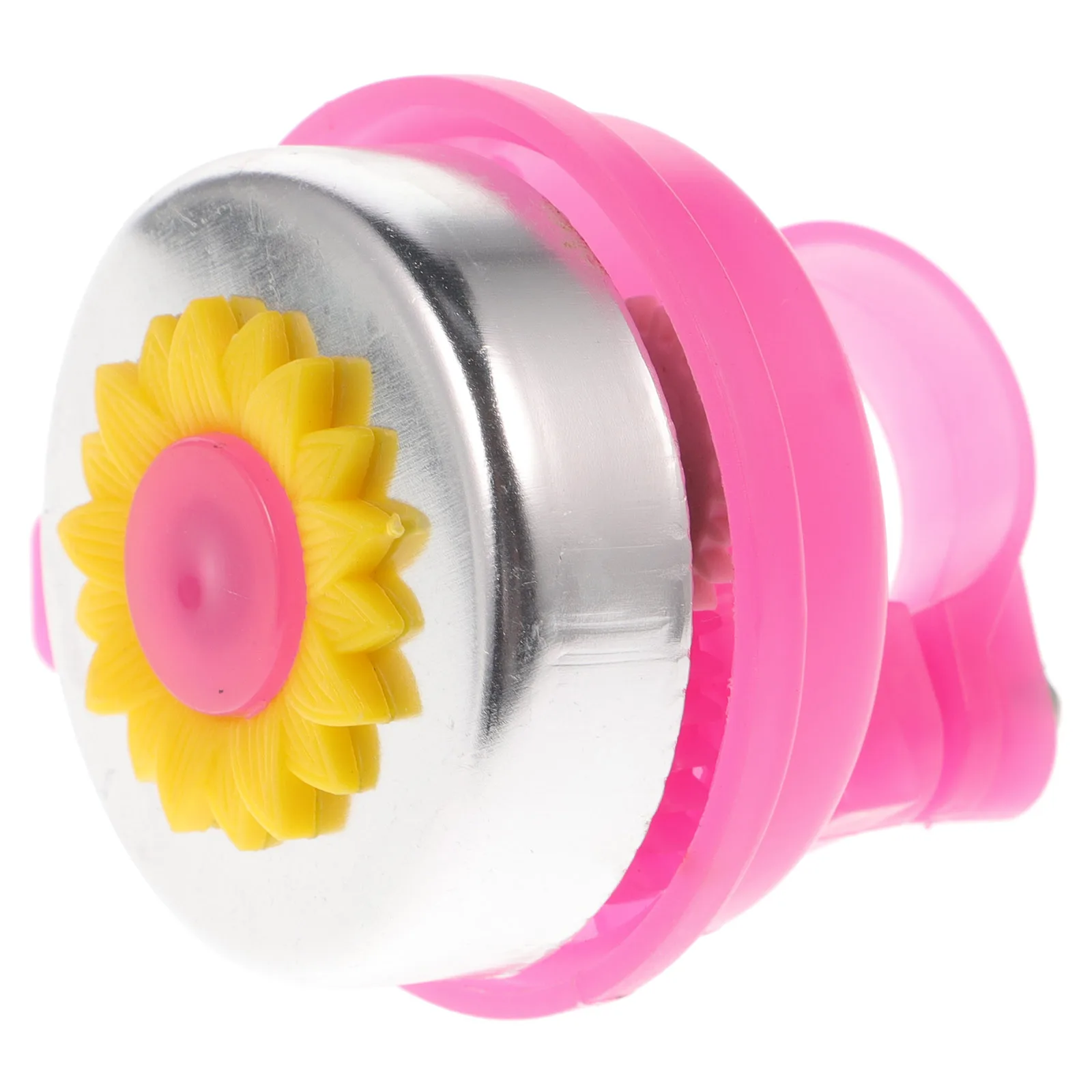 Sunflower Bike Bell Pink Cycling Horn Alarm for Kids Boys Girls Easy to Install Loud Clear Tone Cute Design Bike Bell
