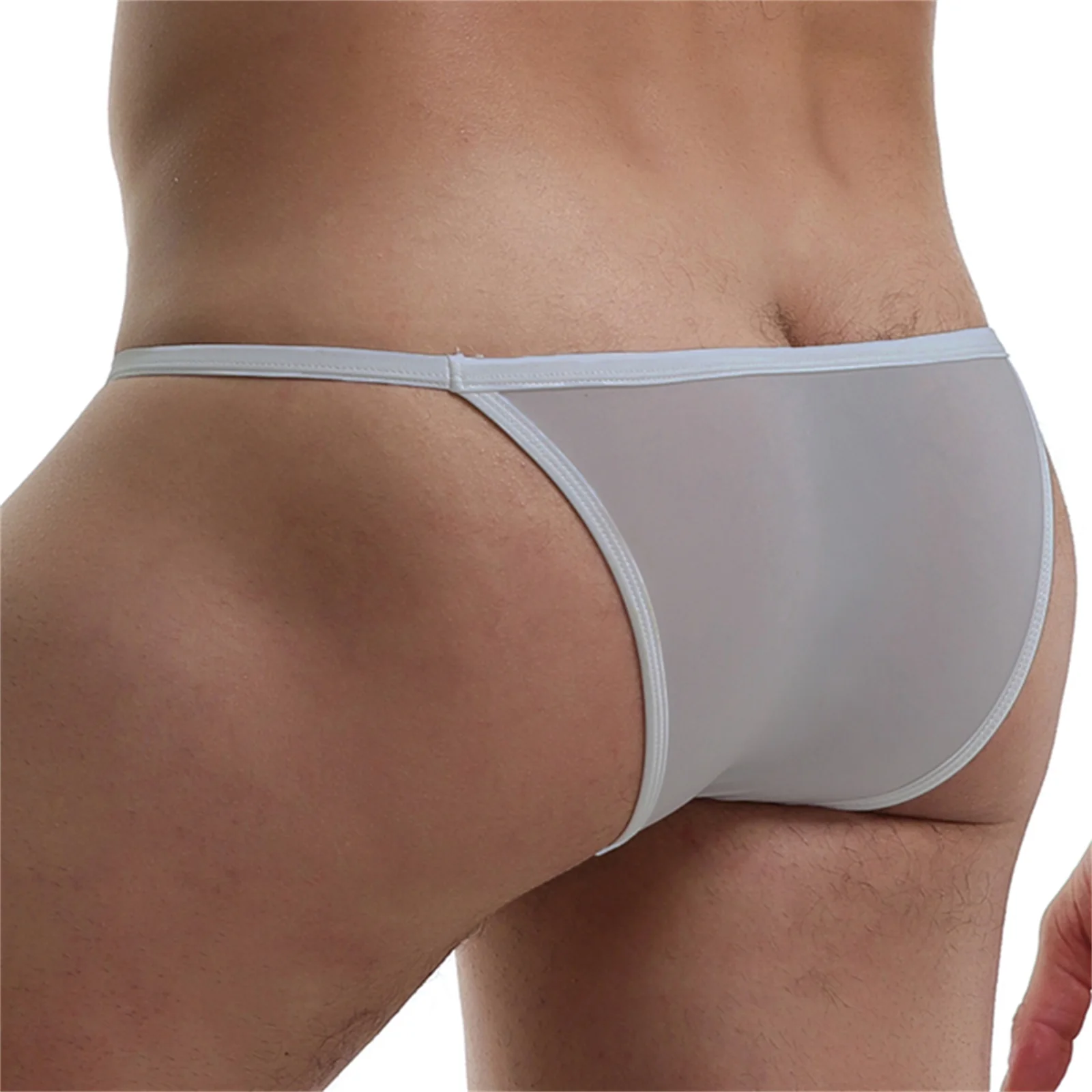 CLEVER-MENMODE saco de lingerie para homem mini cuecas de lingerie mini cuecas transparentes ultra-finas cuecas de biquíni gay suspensórios de