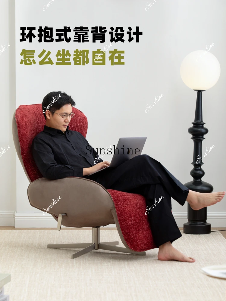 Lunch break recliner can sit and lie down, living room home light luxury rotating single sofa chair  FT