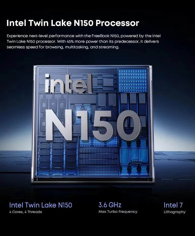 CHUWI FreeBook Laptop 2 in 1 13,5'' Intel N150 (fino a 3,6 GHz) 16 GB LPDDR5 RAM 512 GB SSD FHD 2520x1680 WiFi 6 BT5.2 Windows 11
