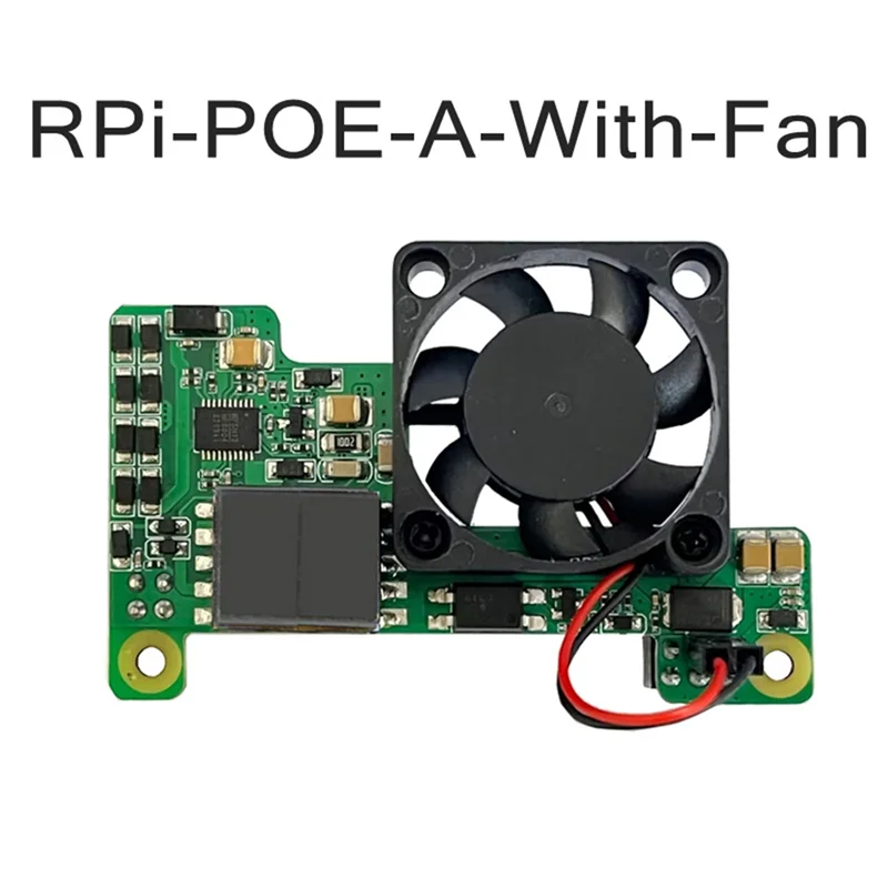 

For Raspberry Pi 3B+/4B Poe HAT Module Power-Over-Ethernet Expansion Board +Cooling Fan Easy Install