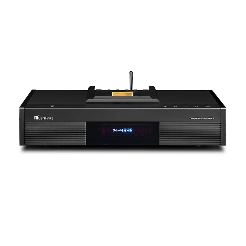 

MUZISHAR C9 Высококачественный профессиональный аудиоплеер для компакт-дисков 115 В/230 В для домашнего использования, проигрыватель компакт-дисков с электронной трубкой