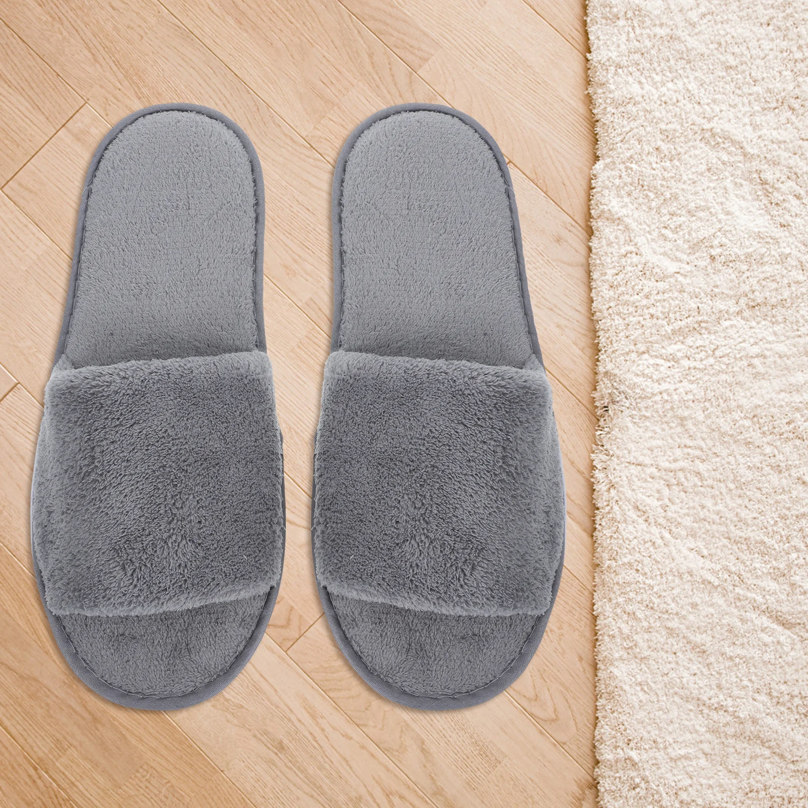 

Anti-Slip Slippers Closed Toe Disposable Indoor Shoes For Home Hotel Travel Spa Use Lightweight Warm Non Slip Footwear