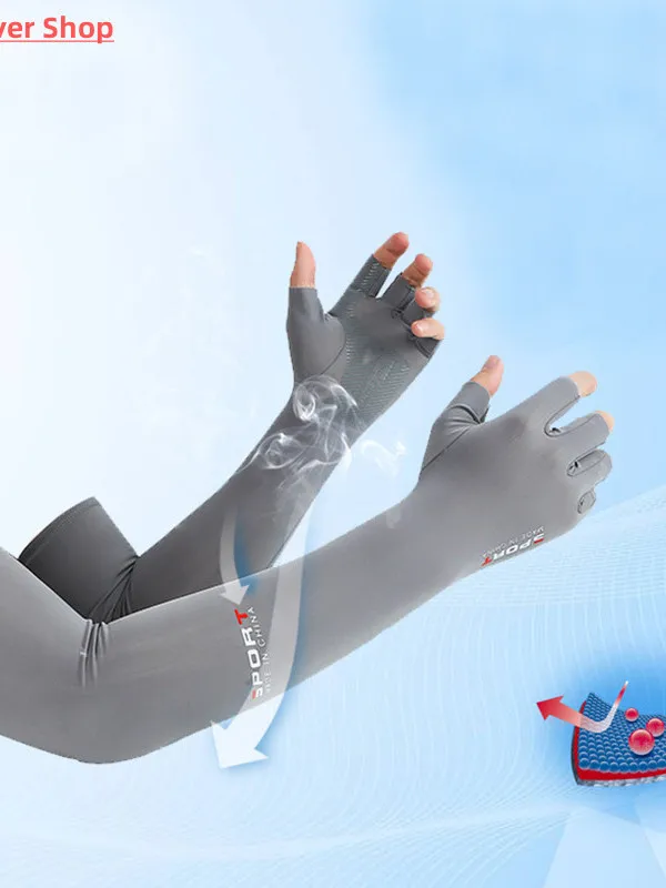 ファイブフィンガーズ-アイスアームスベス-日焼け防止-通気性-50cm-衣類アクセサリー-ノーブランド-登録商標-kh668670-中国