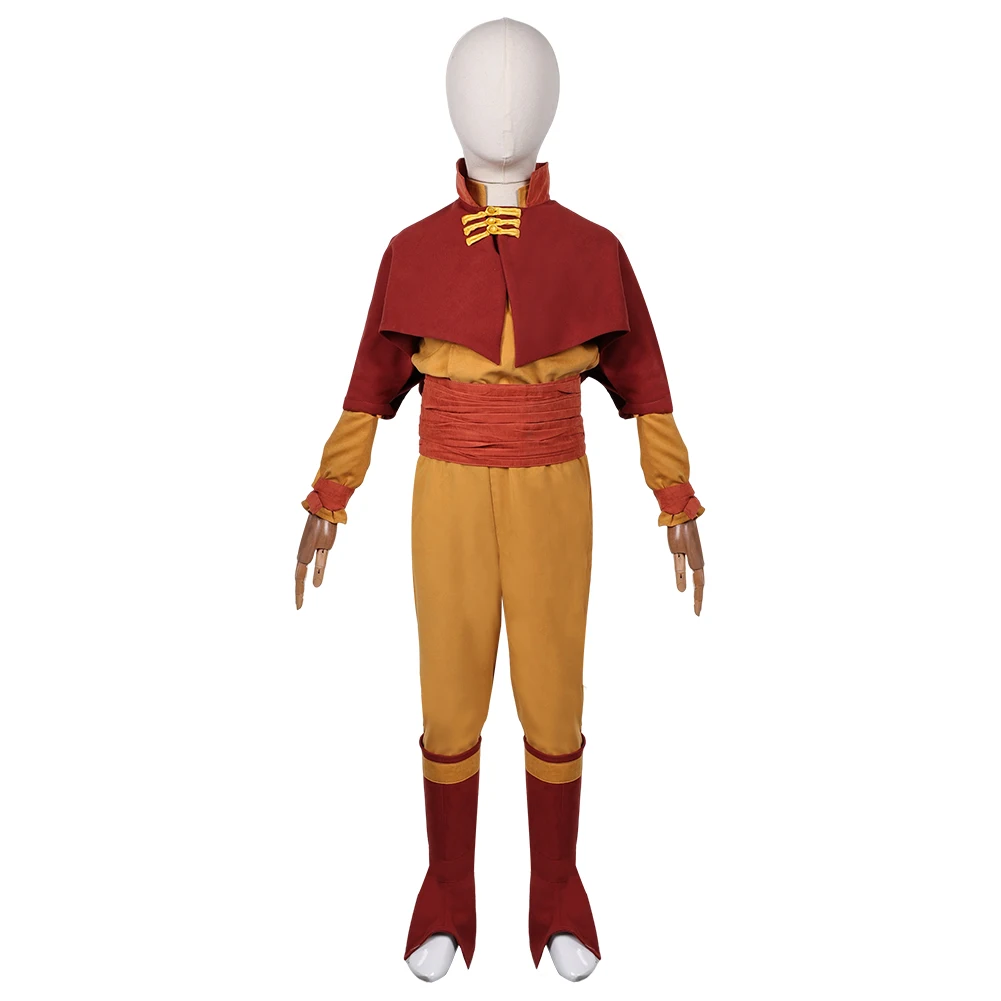 Aang Cosplay para crianças, fantasia Cartoon Airbender para meninos, disfarçar criança, fantasia, roupas de Halloween