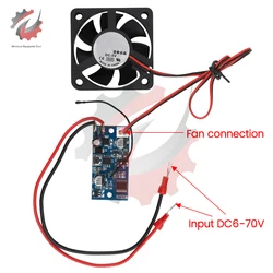 DC 6V-70V 2W Ventola di Raffreddamento Intelligente Modulo di Controllo della Temperatura Telaio Dissipatore di Raffreddamento Regolatore di Velocità Del Motore Per Computer PC