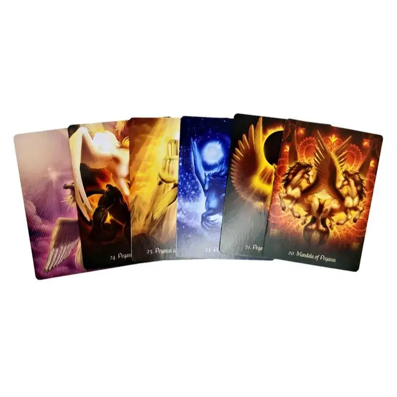 Exquisite Tarot Cards Pegasus Glowing Oracle Interactive Magic Board Game Tarot Magical Fate Divination Card Games Carry Card