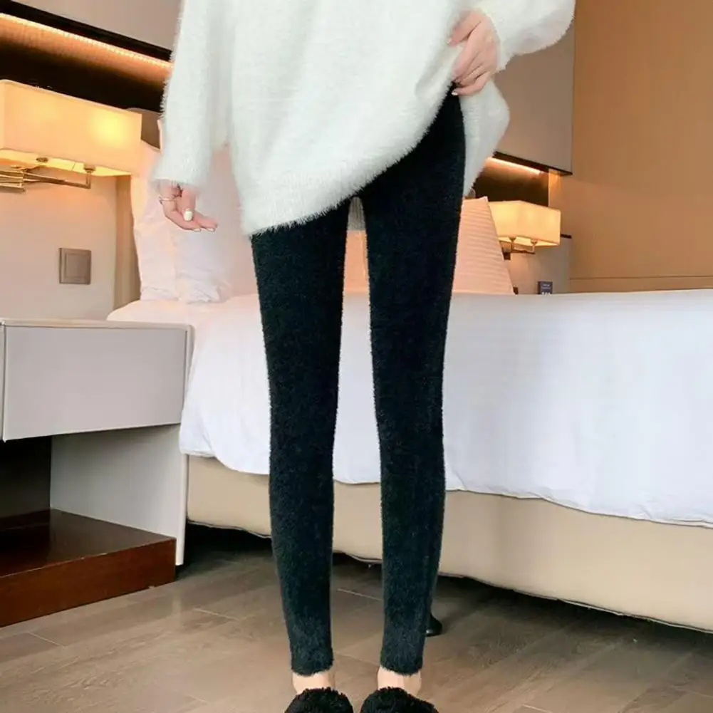 Leggings da donna Leggings invernali accoglienti a vita alta per donna Pantaloni caldi in peluche a vita alta Pantaloni slim fit per il sollevamento del sedere Alla moda