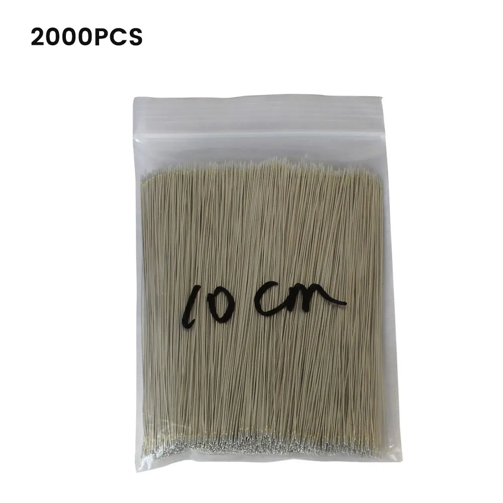 2000PCS Enameled Wire LED Neon Light Welding Wire 3/4/5/7/10/15cm Silver Color Middle Connector For 12V 24V Neon Lamp Soldering