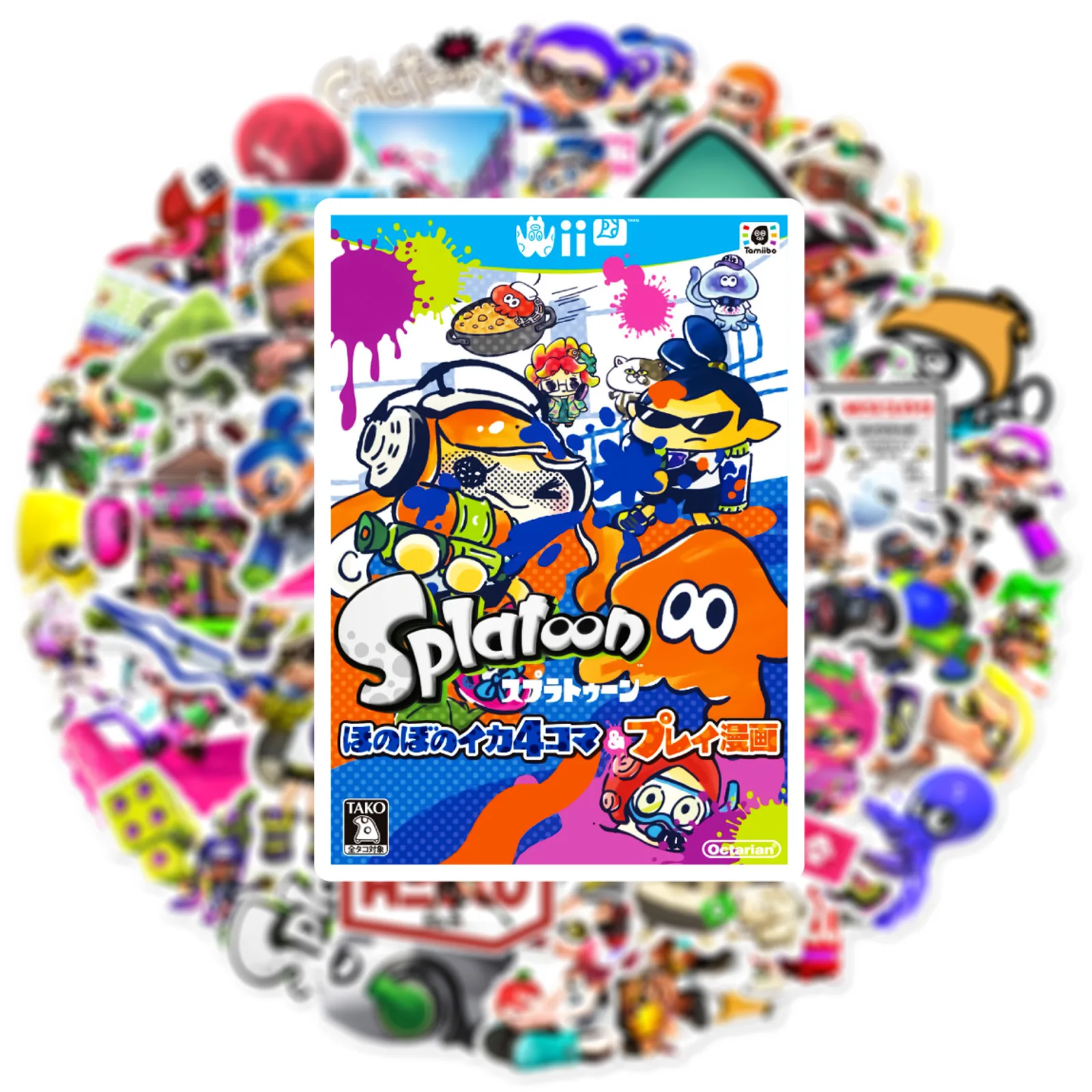 50pcs splatoon Csonka Gúnyrajz matrica Bőrönd telefon esetben számára gyerekeknek Gyermek- kawaii matricák Vízálló Elhűl decoratie Anyagellátás