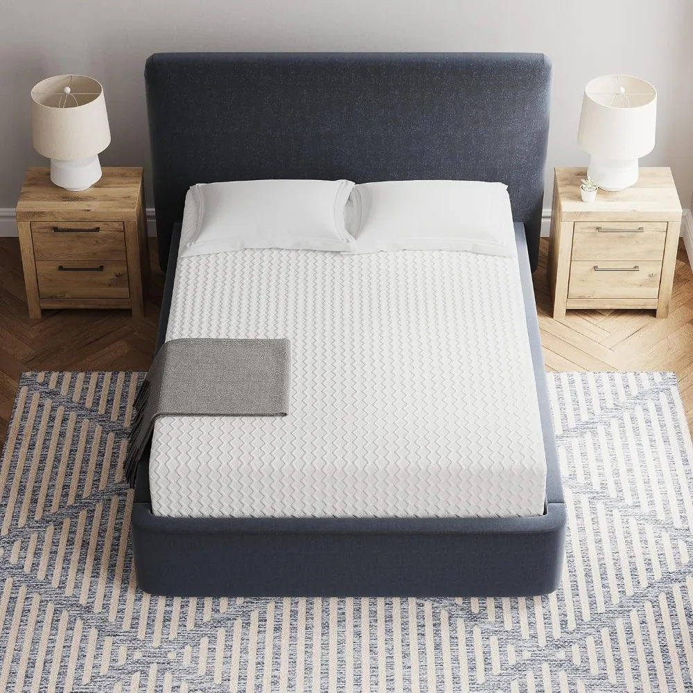 Matelas en mousse à mémoire de forme avec thé vert et gel de charbon de bois, optimisme moyen, 12 po