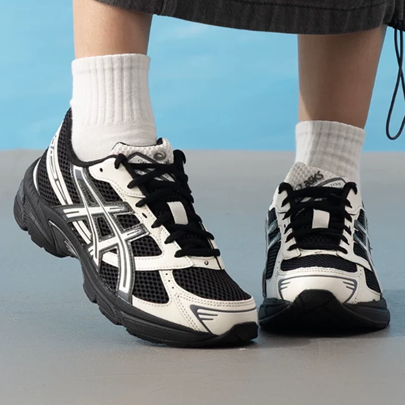 Unisex ASICS GEL-1130 Black Cream Retro Shoes 1203A609-001 GEL
