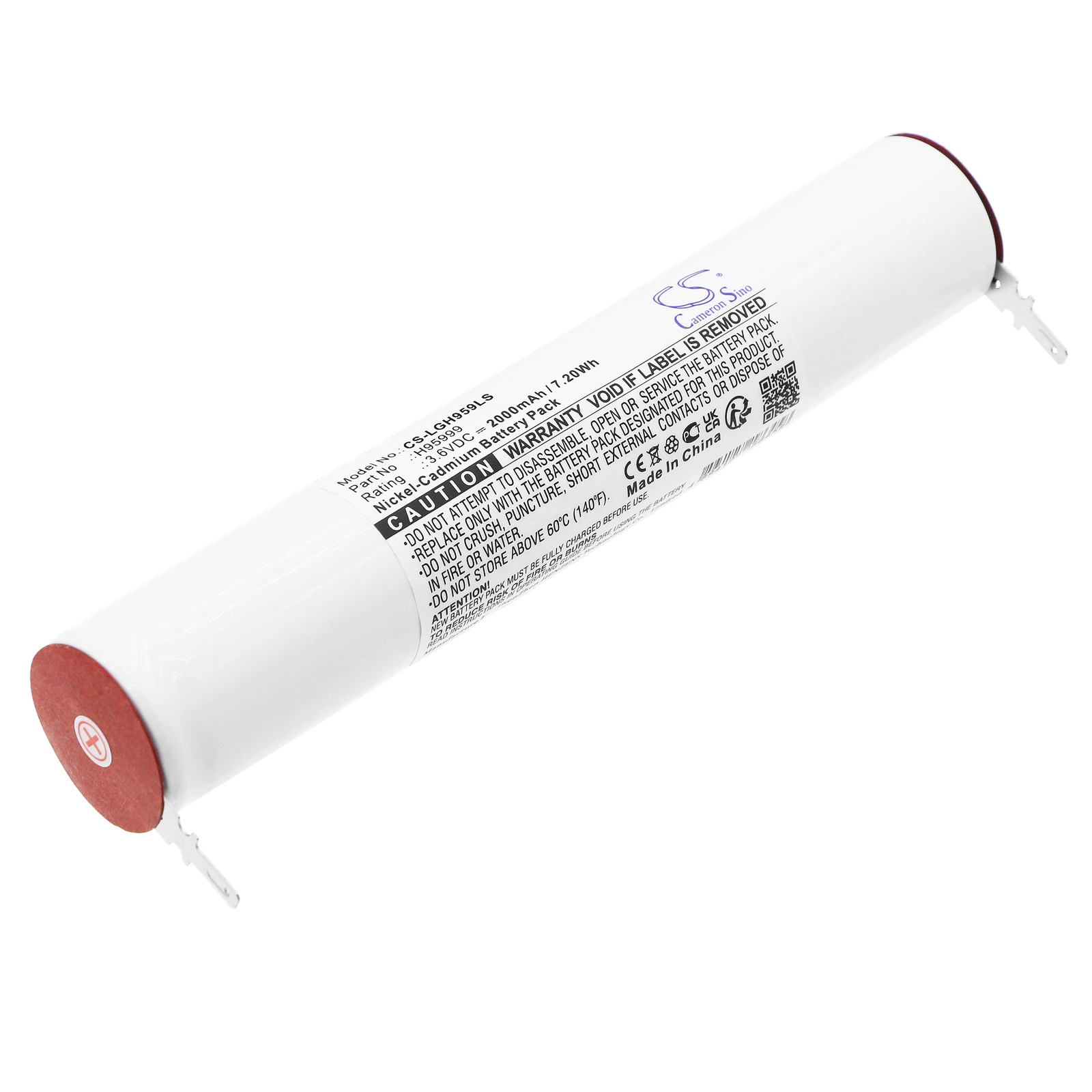 CS Replacement Battery for Legrand 061883 PN:H95999,H95447,803832 2000mAh / 7.2Wh