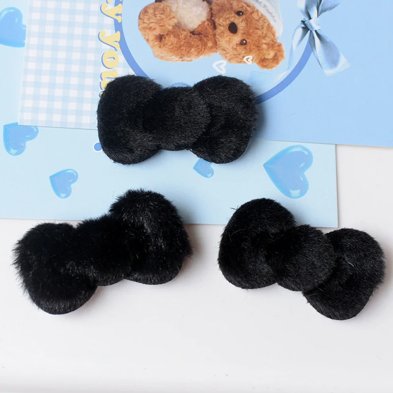 WFFNNKC 10/20Pcs Fluffy Bowknot Resin DIY Accessory Children Hair Clip Necklace Jewelry Craft Supplies Phone Decor Materials