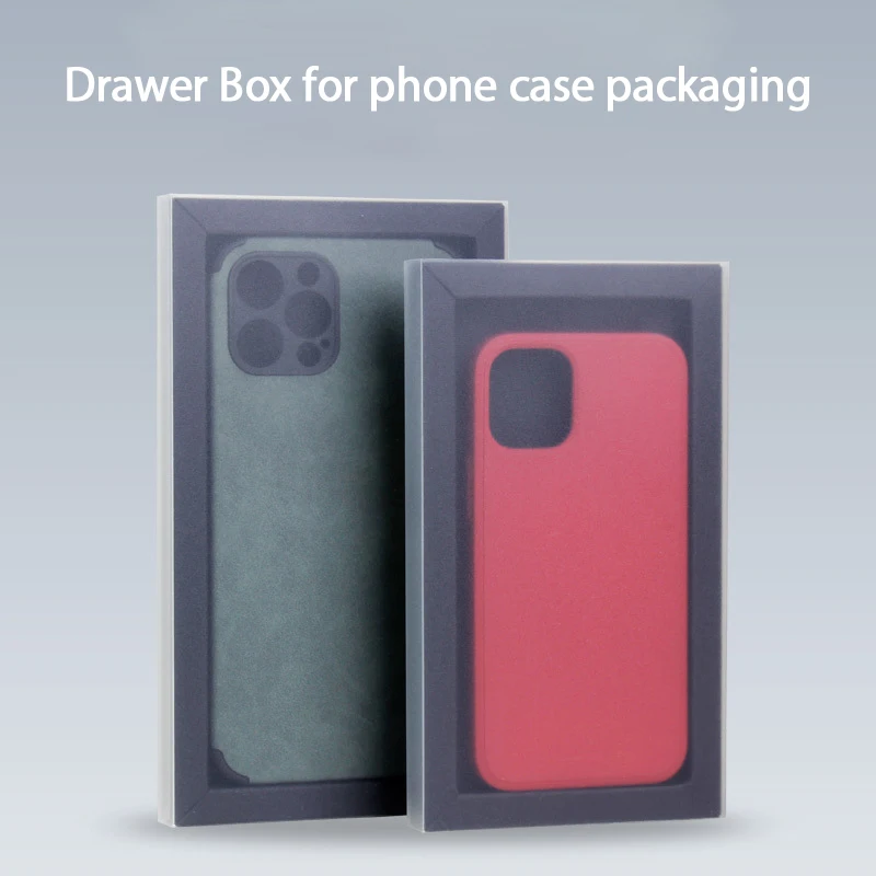 

50Pack iphone X/S/14Pro Max Mobile Phone Case Kraft Packaging Box with Matte Drawer Box Crafts Display Storage Box