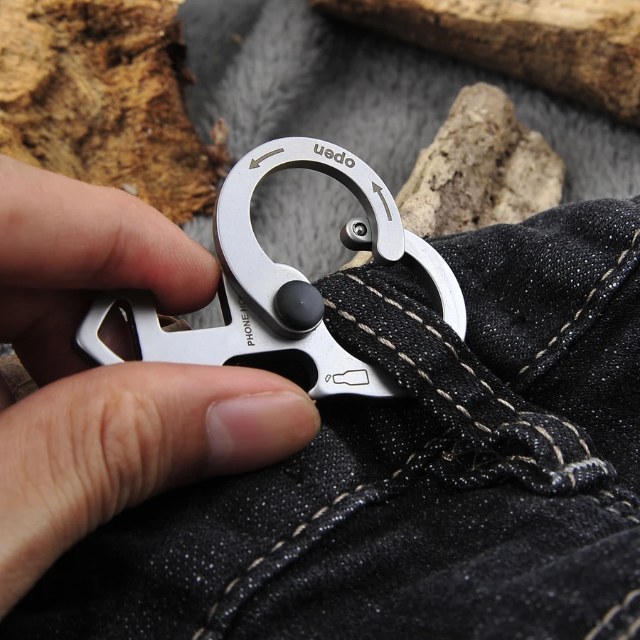 Multifunction Outdoor Camping Hand Tool Fish Survival EDC Gear Mini Pocket Ultra-thin Tactical Wrench Screwdriver Bottle Opener