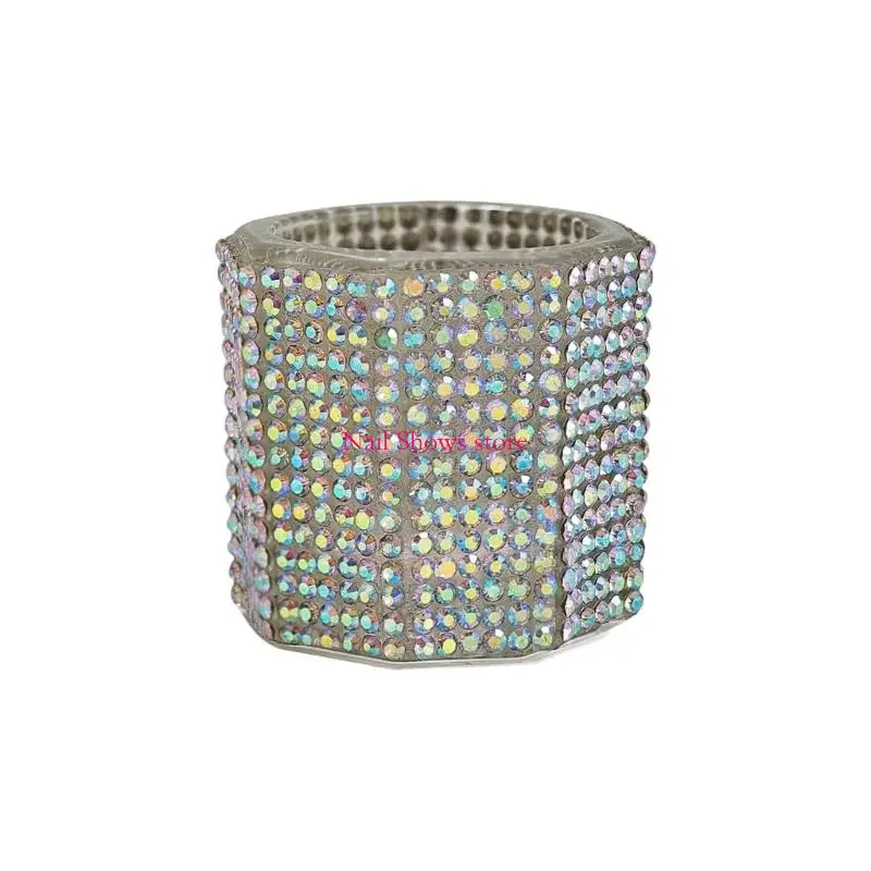 Piring Kaca Alat Kuku Akrilik E0BC Dengan Kapasitas Penyimpanan Perhiasan Dan Detail Elegan