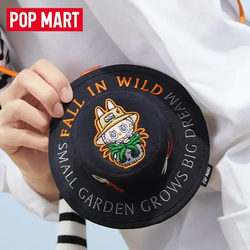 

POP MART LABUBU THE MONSTERS FALLIN WILD Serie Рыбацкая шляпа Маленькая сумка Слепая коробка Таинственная коробка Игрушки Kawaii Орнамент Статуэтки для дома