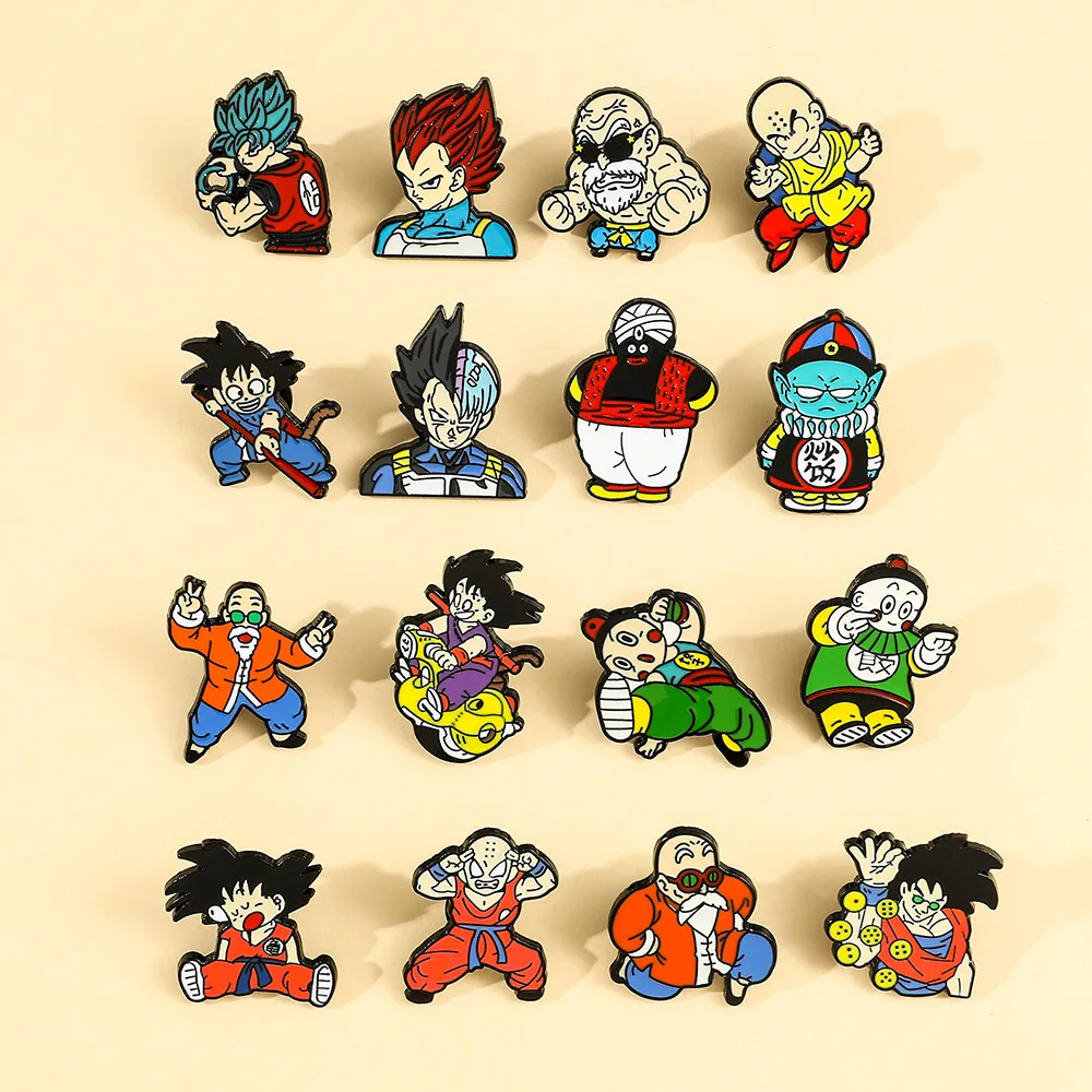 Classic Anime Series Enamel Pin Collection Multi-Styles Character Brooches Metal Badge for Denim Jacket Backpack Decoration