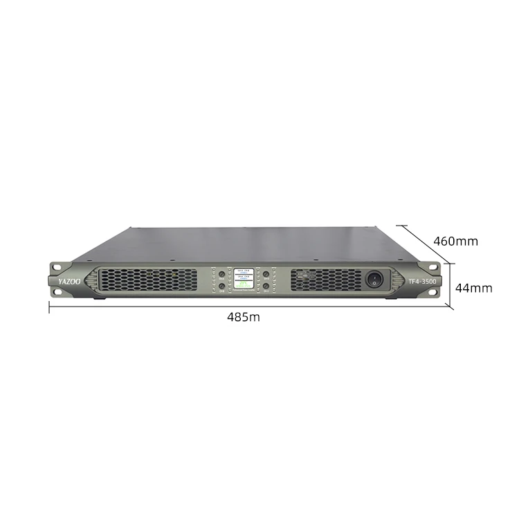OEM ODM New Style 1U 4 Channel 4*3500W Digital Stage Power Amplifier with Silicon Carbide Circuit Board for 21inch Subwoofer