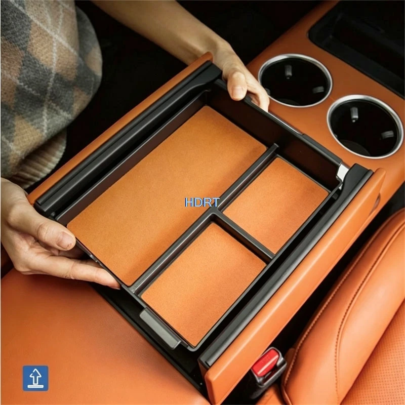 

For FAW Hongqi E-HS7 EHS7 Tiangong 08 2025 + Armrest Storage Box Center Console Container Organizer Cover Car Style Accessories