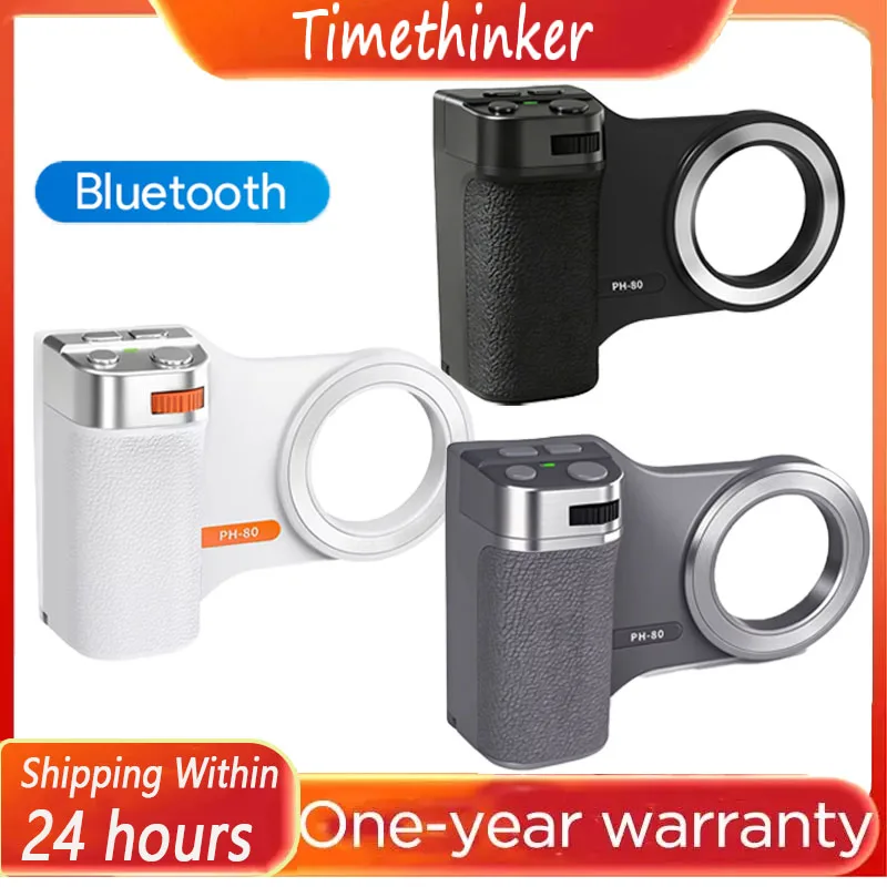 2026 Magnetic Camera Handle for Smartphones | Bluetooth Remote Shutter & Zoom Control Photography Stabilizer Selfie Phone Grip
