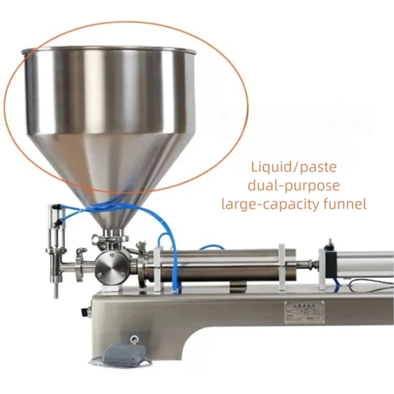 5-500ml Food Filling Machine Single Nozzle Paste Large Hopper Rotary Valve Quantitative Filling And Package Equipment Range