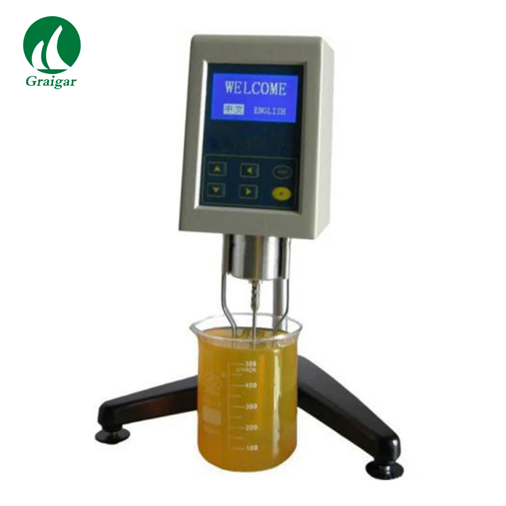 New NDJ-9S Digital Rotary Viscometer with Temperature Testing Liquid Viscosity Tester