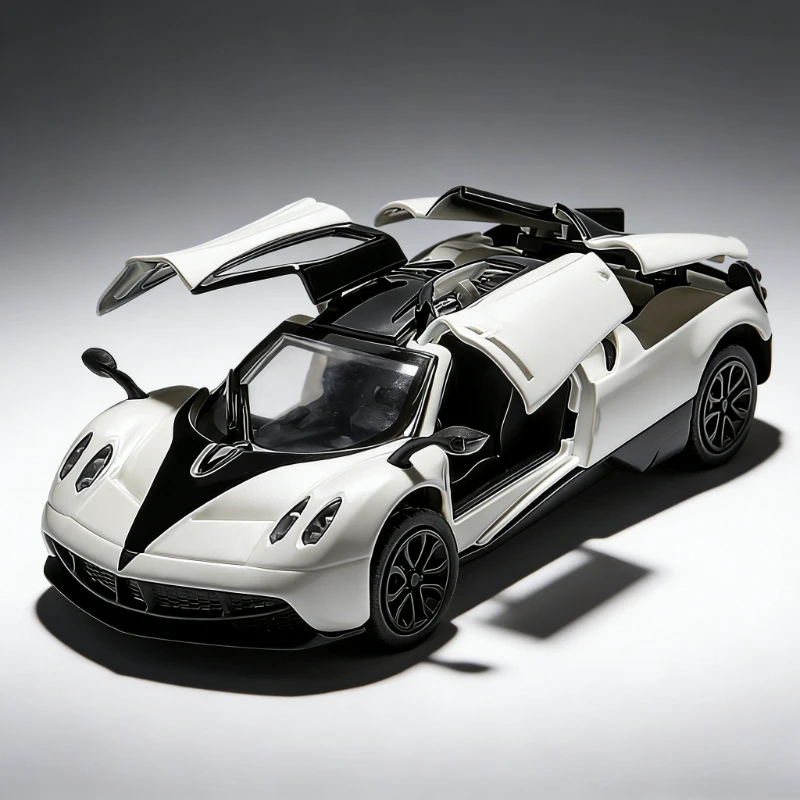

1:43 Chinese dragon alloy car sports car model triple door pullback toy car children's birthday gifts