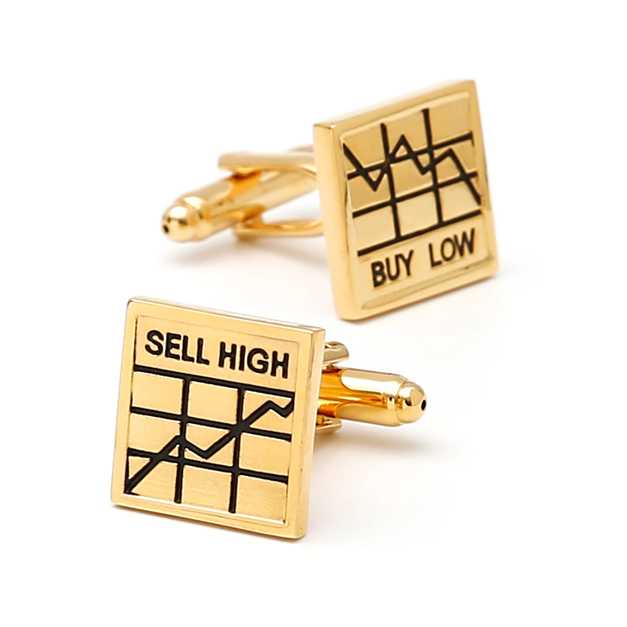 

Cufflinks for Men TOMYE XK24003 Fashion Square Golden Stock Index Buttons Casual Formal Dress Shirt Cuff Links Jewelry Gifts