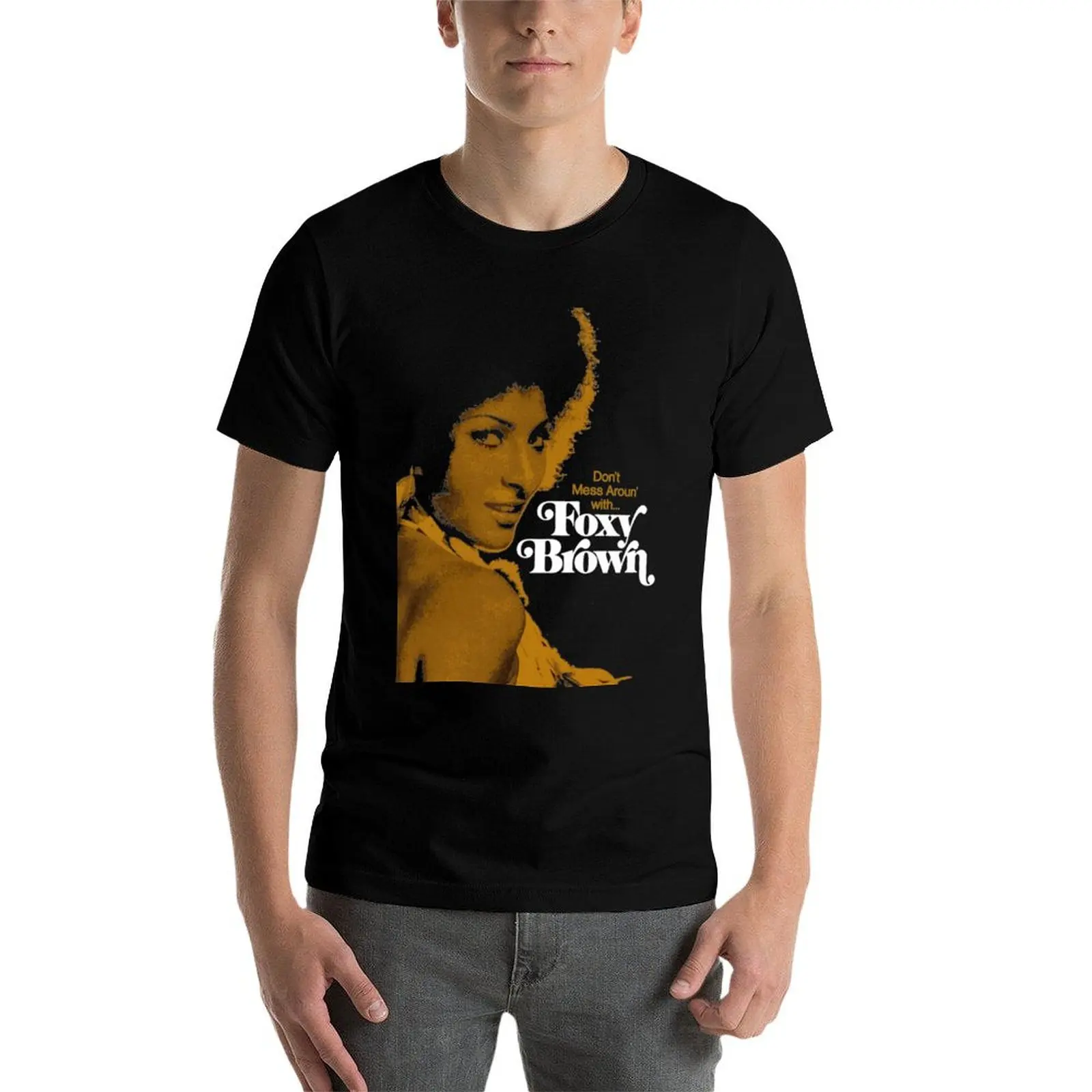 폭시 브라운 티셔츠 남자 티셔츠 코튼 티셔츠 맞춤형 남자 티셔츠 코튼 고품질 티셔츠