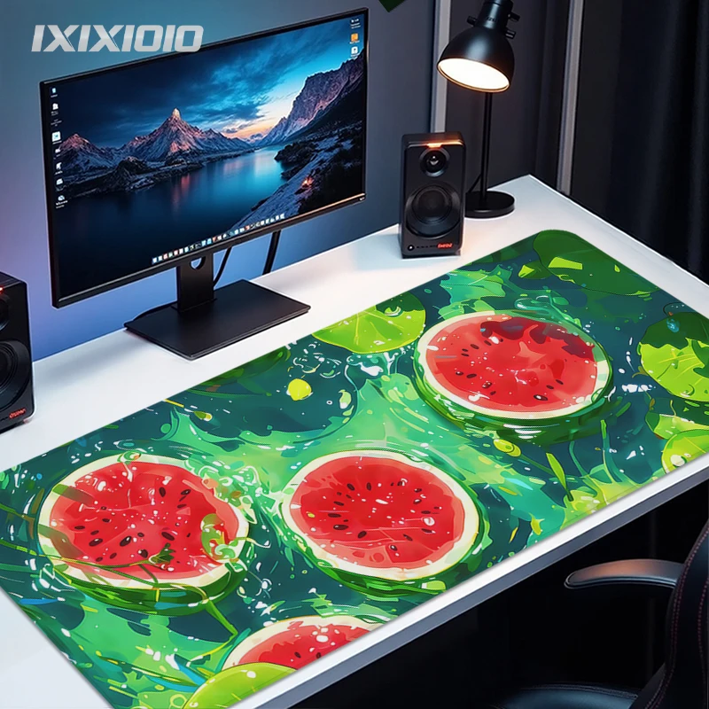 Summer Watermelon Mouse Pad Gamer printon demand Large Home Computer Mousepad XXL keyboard pad Soft Non-Slip Carpet Mice Pad
