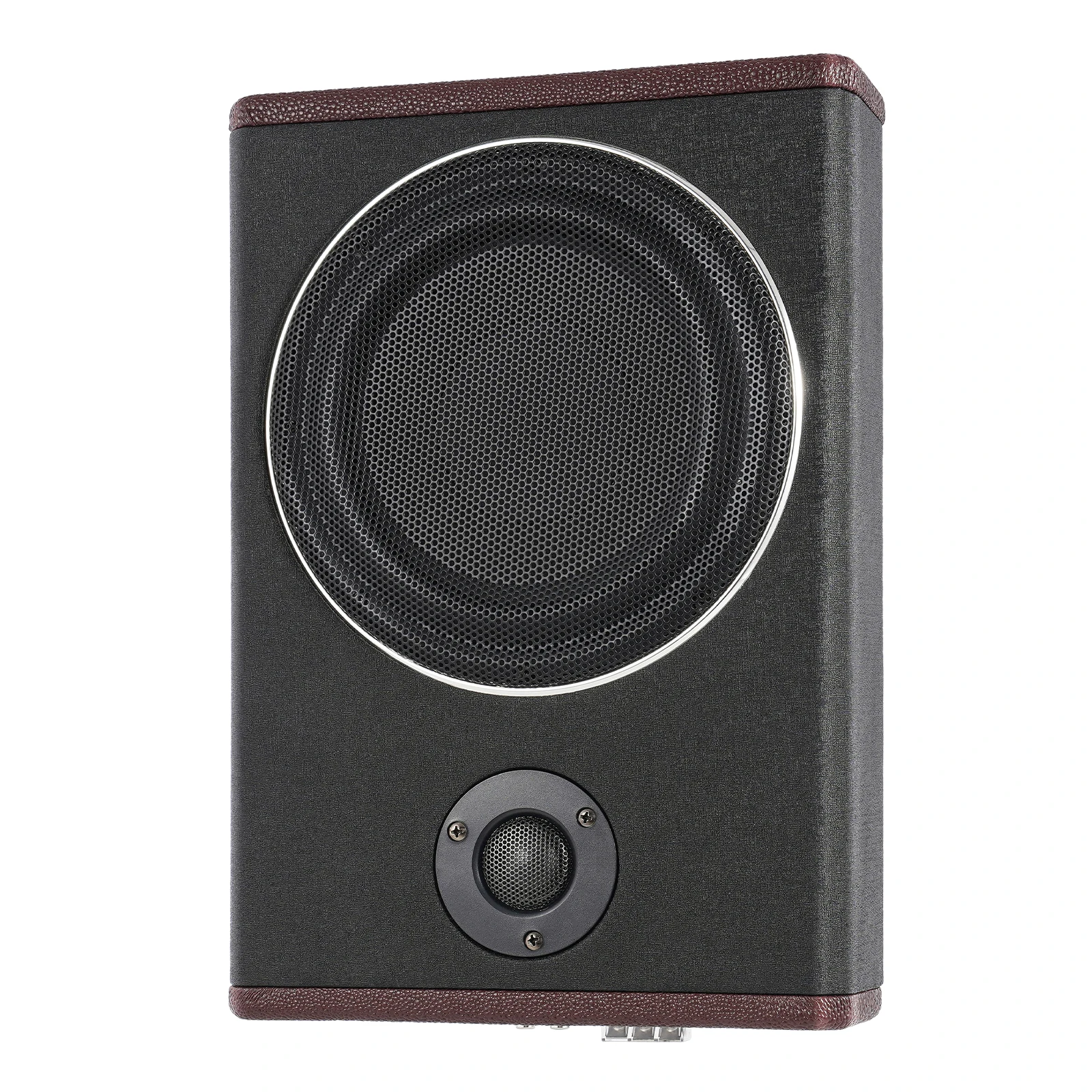 8-Zoll-Auto-Subwoofer mit großer Reichweite, ultradünn, Autoradio unter dem Sitz, aktives Audio, Höhenbass, integrierter Verstärker, Lautsprecher, DC 12 V, 600 W