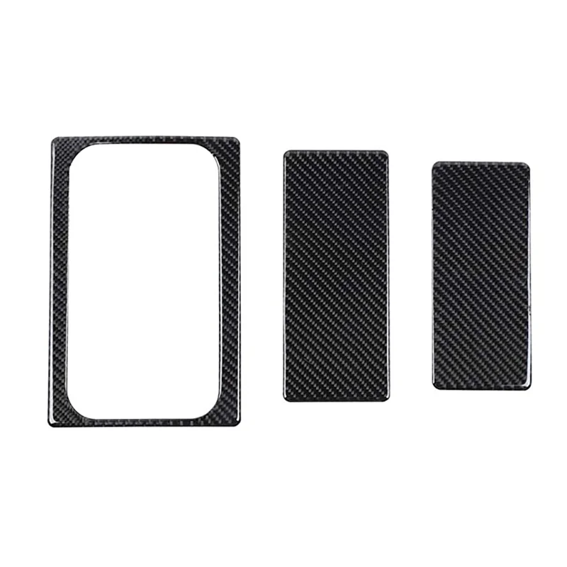 

Center Armrest Box Organizer Cover Trim For Chevy Silverado GMC Sierra 2014-2018 Parts Soft Carbon Fiber