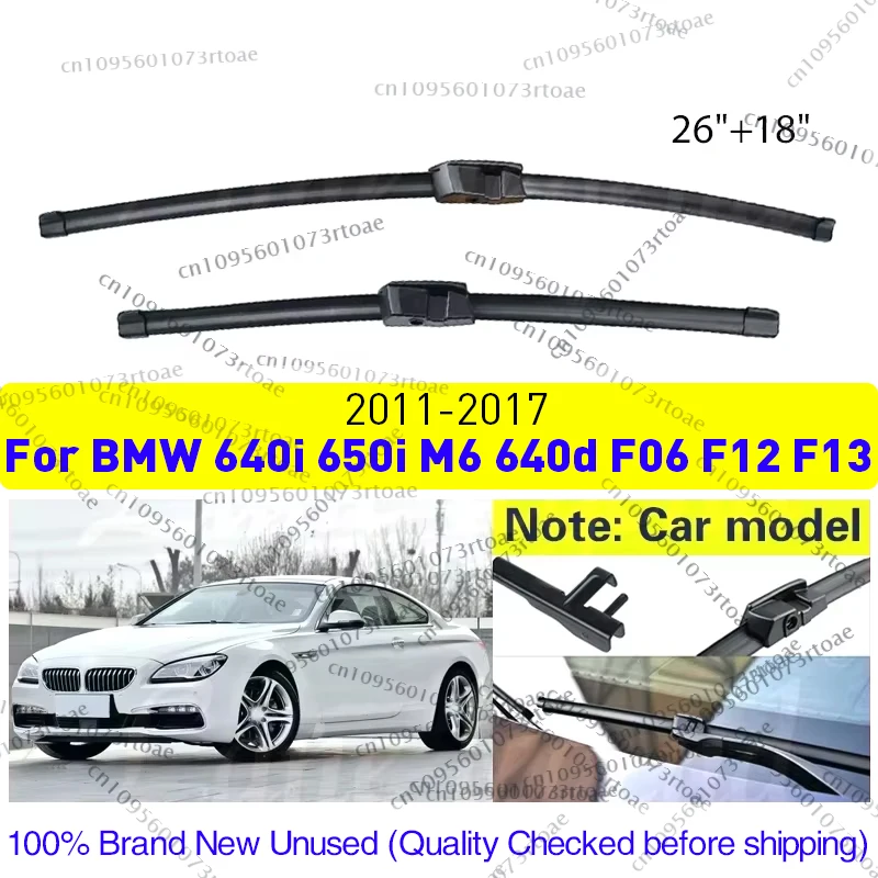 

Wiper Front Wiper Blades Windshield Windscreen Window 26"+18" Car Accessories For BMW 640i 650i M6 640d F06 F12 F13 2011 - 2017